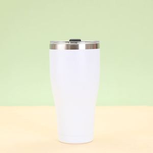 30oz Gradient Curved Tumbler Stainless Steel Vacuum Insulated <b>Double</b> <b>Wall</b> Mug with Lid Reusable Perfect - Product Image 5