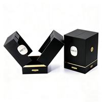 Emballage magnétique pour parfum cosmétique, huile essentielle, avec logo UV en relief, coffret cadeau de luxe personnalisé, papier recyclé