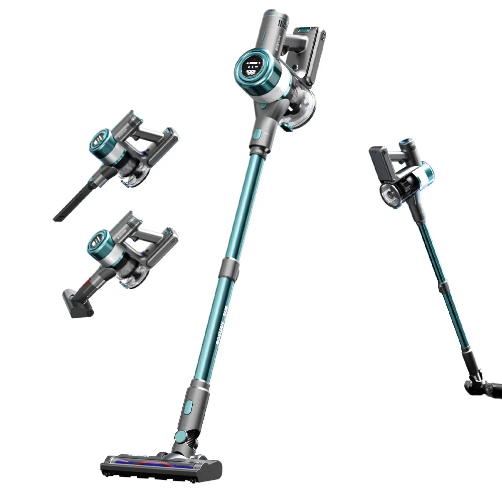 Penyedot debu Robot nirkabel portabel, pembersih vakum stik Motor tanpa sikat, perawatan lantai genggam basah dan kering