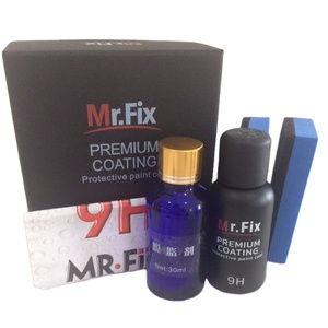 Paquete de cristalización automotriz Mr. FIX9H con agente desengrasante, impermeabilizante y antiarañazos 30ml+30ml - Product Image 1