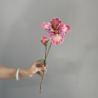 Handgefertigte Iris im Retro-Stil, moderne Seidenblumen-Ölgemälde, umweltfreundlich, langlebig, für Abschlussfeiern und Ostern
