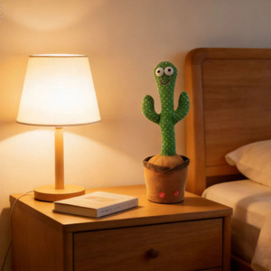 Juguete de Peluche de <span class=keywords><strong>Cactus</strong></span> Bailarín Ecológico Relleno de Algodón PP de Nuevo Diseño, Recargable por USB, Imita el Habla y Baila para la Estimulación Sensorial del Bebé - Product Image 5