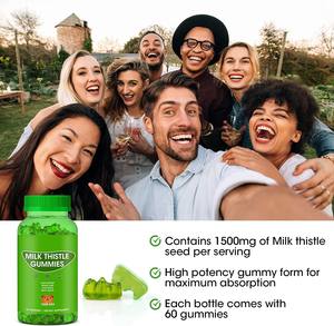 Ekstrak susu tanpa gula ekstrak Thistle susu lembut detoksifikasi hati gula suplemen permen karet pembersih untuk pria dan wanita - Product Image 5