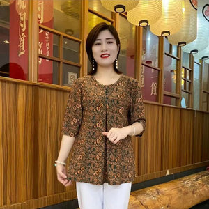 4 डॉलर मॉडल hc001 आकार XL-<span class=keywords><strong>6XL</strong></span> बड़े मामा थोक और महिलाओं के लिए ब्लाउज - Product Image 6
