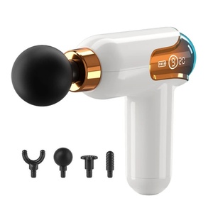 Cordless Muscle <b>Massager</b> Gun with Silent Motor 4 Attachments Portable <b>Percussion</b> Therapy Gun for Gym Recovery - Product Image 5