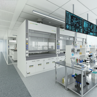 Système de ventilation intelligent de qualité supérieure pour les laboratoires hospitaliers combiné à un armoire de ventilation de laboratoire hospitalier, hotte aspirante
