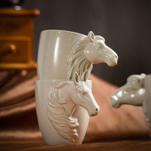 Customized 180ml <b>Ceramic</b> Espresso <b>Cup</b> Animal Three-dimensional Handle Water <b>Cup</b> - Product Image 1