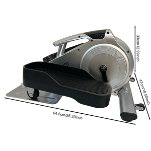 Thép Di Động Khung Chính 16 Cấp Sức Đề Kháng Mini Hình Elip Máy Chéo Huấn Luyện Viên Với Bánh Xe - Product Image 2