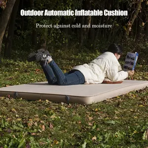 Portable Double Inflatable Mat Camping Sleeping Pad Thermal Sponge