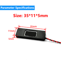Haut-parleurs miniatures 35*11MM 8Ohm 1W avec amplificateur sonore intégré, composants acoustiques, pièces détachées audio pour l'électronique