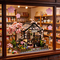 Nouveau produit M2621 Serre de printemps Sakura, maison de poupée en bois de style japonais Sakura, mini maison de poupée, kit de maison de poupée miniature DIY