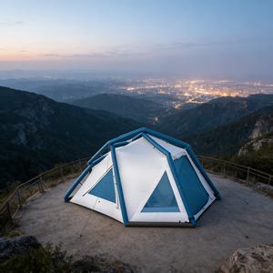 Tente de survie gonflable imperméable pour situations d'urgence et abri léger en déplacement - Product Image 1