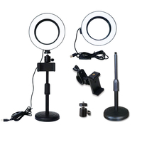 Anneau Lumineux LED pour Selfie avec Support de Téléphone Réglable, Trépied pour TikTok, Diffusion en Direct, Studio Vidéo, Photographie de Produits, Portable, Maquilleurs