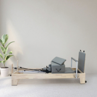 Máquina de Pilates Reformer de Roble de Alta Calidad para Yoga y Ejercicio en Casa, Equipo de Fitness Comercial