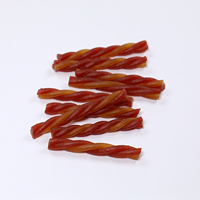 Friandises pour chats en bâtonnets roulés bicolores, personnalisées en usine, douces et moelleuses, sans céréales, riches en protéines, au saumon, 50g/sachet