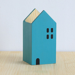 Mini maison de Noël en <span class=keywords><strong>bois</strong></span> gravé en forme d'hexagone pour décoration de ferme et plateau à étages - Product Image 5