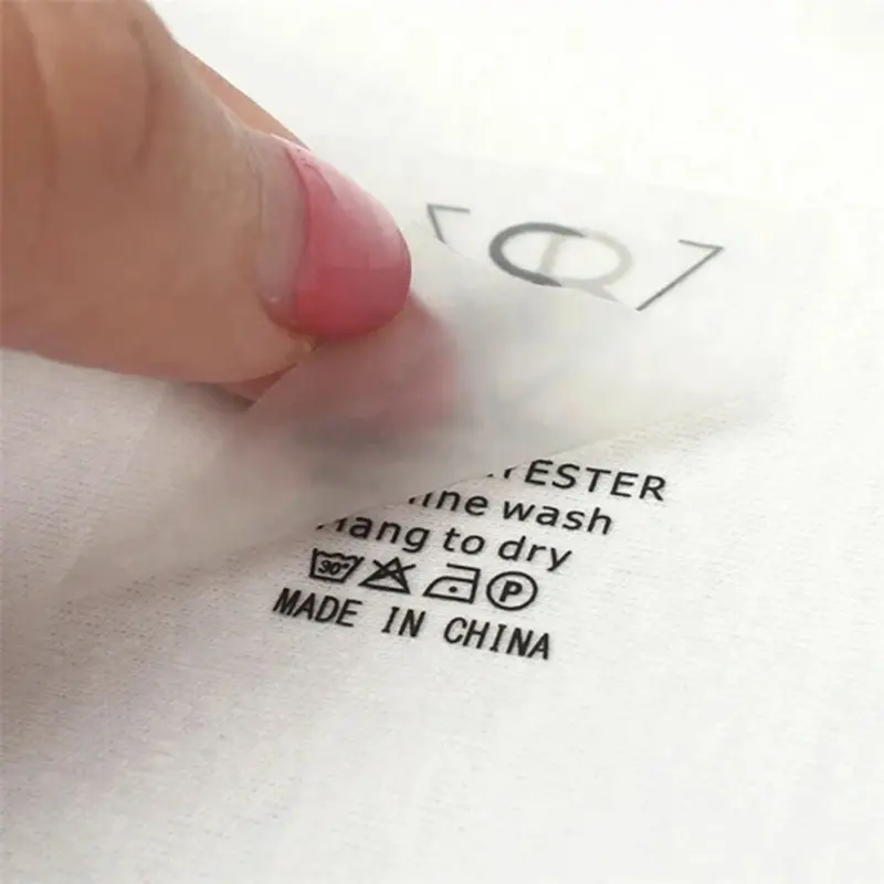 Etiqueta de pescoço para camisetas DTF personalizada por atacado, etiquetas para impressão, etiquetas de transferência de calor, etiqueta para impressão de tela, logotipo