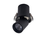 7W LED rond Orientable encastré Downlight lampe cardan Angle extensible plafonnier matériau en aluminium pour hôtels bureau