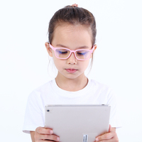 Lunettes optiques de créateur pour enfants 2026, anti-lumière bleue, monture ronde TR90, bleu et rose, nouveau style, vente chaude