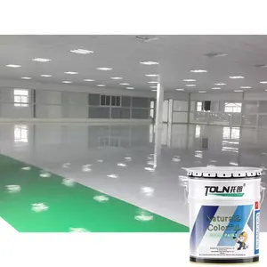 Revestimento de pintura de piso de concreto à base de água, revestimento superior transparente de epóxi sem solvente para piso de garagem