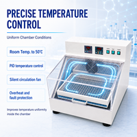 Incubadora con Agitación de Laboratorio Cenlee HZ-8811K, Control de Temperatura PID, Órbita de 28 mm, para Cultivo de Células Bacterianas, Investigación Médica