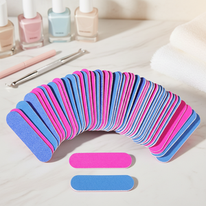 Limes à ongles professionnelles miniatures <span class=keywords><strong>en</strong></span> gros, double face, grain 100/180, jetables, <span class=keywords><strong>en</strong></span> <span class=keywords><strong>bois</strong></span> naturel, pour manucure - Product Image 1