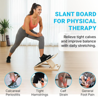 Planche inclinée en bois réglable, portable, durable et antidérapante pour la musculation et le fitness