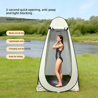 Tente de douche extérieure en gros, cabine de camping portable, vestiaire sans installation requise, toilettes d'intimité, sanitaire mobile quatre saisons