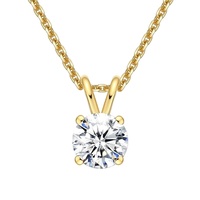 Collier en moissanite certifié GRA, argent pur S925, couleur D, VVS1, diamant de laboratoire, testé par un testeur de diamants, pour femme.