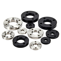 Entretoises de fixation usinées CNC de précision, disques de montage, composants usinés en aluminium et acier inoxydable pour assemblages mécaniques