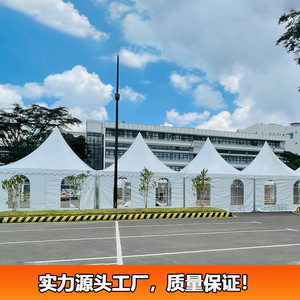 Carpa Pagoda 5x5m Impermeable de Tela Oxford para Eventos al Aire Libre en las Cuatro Estaciones con Ventanas Arqueadas y Montaje Rápido - Product Image 4