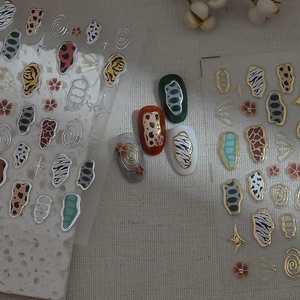 Pegatinas Metálicas para <span class=keywords><strong>Uñas</strong></span> con Patrón Animal Retro, Ultrafinas, Transparentes, Minimalistas, en Oferta, Personalizadas, Forma Irregular <span class=keywords><strong>de</strong></span> <span class=keywords><strong>Leopardo</strong></span> para Chicas - Product Image 5