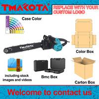 Scie à chaîne électrique Tmakota TM-CS1712 405 mm, 1800 W, puissante, avec cordon, portable, pour la coupe du bois, idéale pour l'entretien de la maison, du jardin et de la cour.