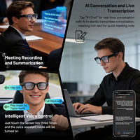 Nouvelles Lunettes Intelligentes Populaires à Haute Technologie avec Audio Directionnel, Traduction IA, Wi-Fi et Télécommande, en PVC TR90
