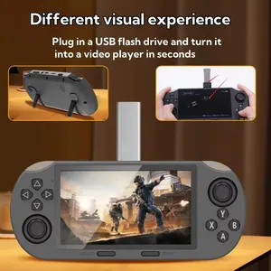 Console de <span class=keywords><strong>jeu</strong></span> vidéo portable rétro SF3000 <span class=keywords><strong>RPG</strong></span> avec écran couleur IPS de 4,5 pouces, résolution 854x480, écran non tactile, système Linux portable - Product Image 3