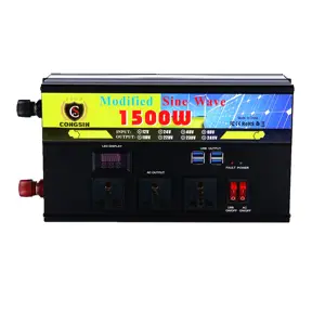 Mult-functional 1500W dc to ac Modified Sine Wave Inverter Power Converter With LED Display