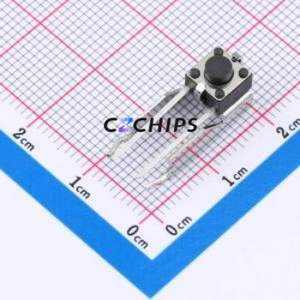 M22K050011T Tactile Switch Through hole Component (THT)-4P,7.5x6.2mm Switch Single Pole Single Throw Round Button 1N 6mm - Product Image 1