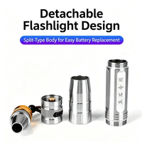 Lampe torche UV DUNFBIRD BX36-3-4 pour inspection de documents et billets de banque, 365nm 395nm, IP65, rechargeable par USB, en alliage d'aluminium