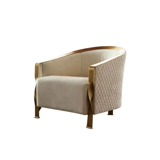 Meubles de style moderne de luxe en cuir de cadre en bois de conception Européenne tissu salle à manger confortable canapés chaises