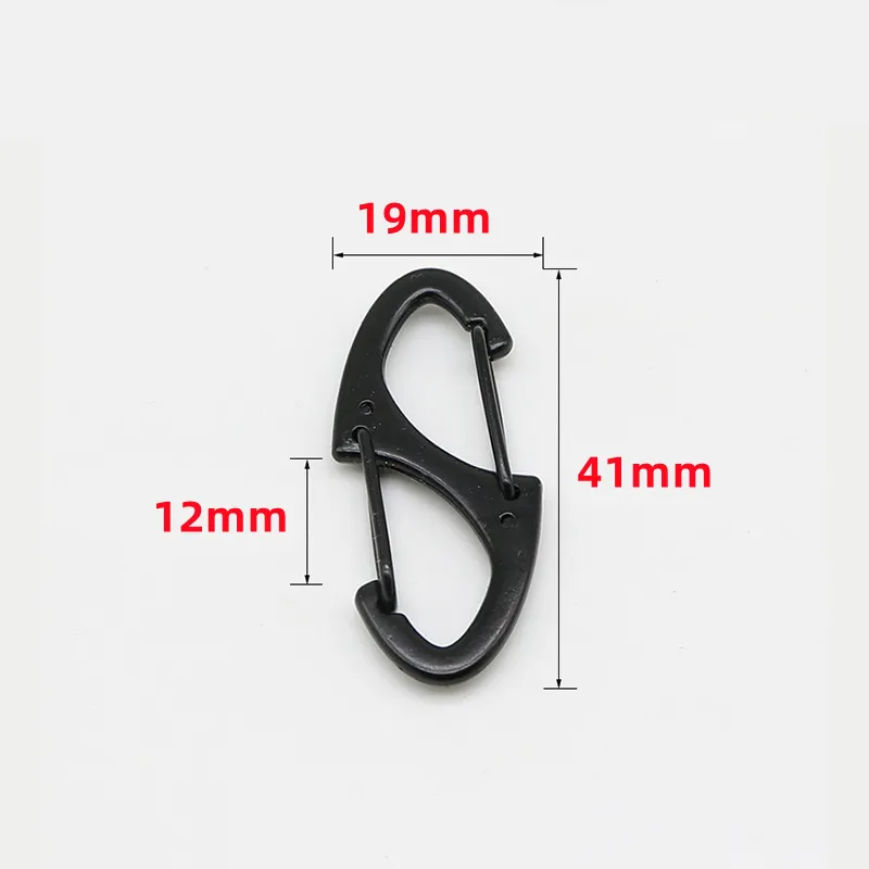 8 hình dạng Carabiner Mini EDC Keychain di động ngoài trời móc treo khóa Clasp móc Keychain Snap móc