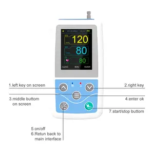 CONTEC CE CONTEC ABPM50 נייד כף יד 24 שעה bp אלקטרוני זרוע העליונה לחץ דם צג