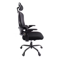 Chaise de bureau ergonomique à dossier haut pour cadre dirigeant avec support de hauteur réglable