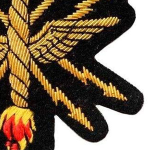 Badge brodé à la main en fil de soie de qualité supérieure, accessoire de mode pour vêtements, vente en gros - Product Image 4