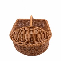 Panier à chaussures multifonctionnel en rotin PP personnalisé, écologique, imperméable, durable, respirant, gain de place, avec poignées, pour hôtel (vente en gros)