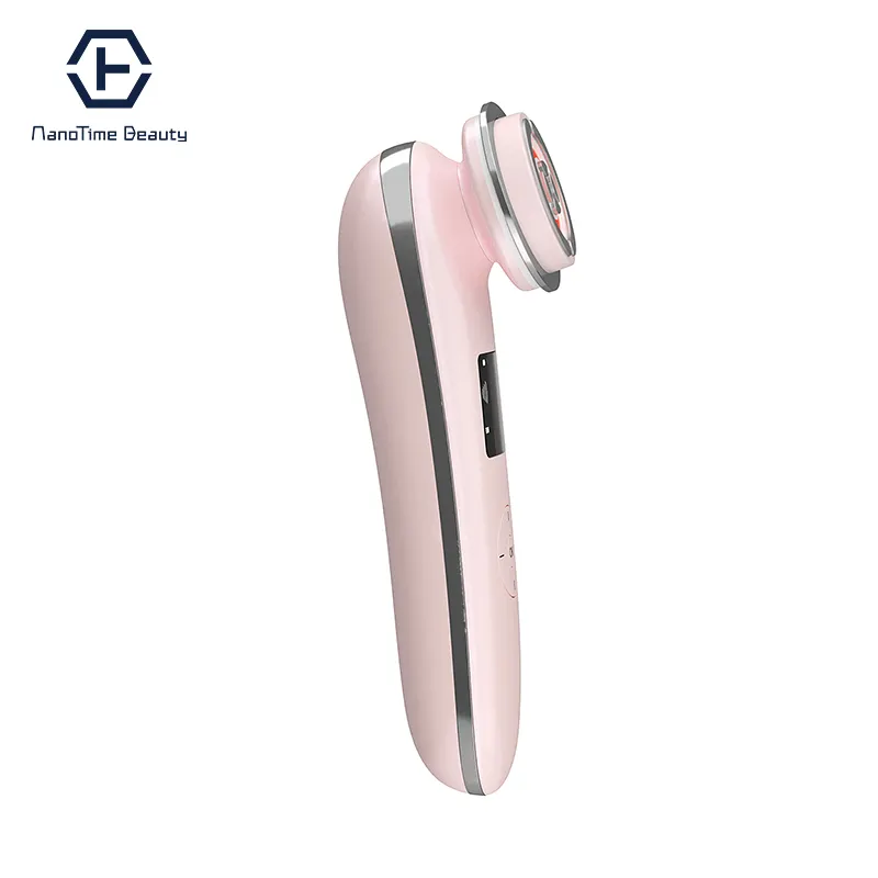 2020 newest luxury smart beauty device led face massager lifting machine radio facial anti aging skin tightening led rf ems