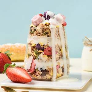 Vente directe usine OEM : Céréales de flocons d'avoine et noix cuites, avec yaourt, fruits et céréales, 500g, pour petit-déjeuner nutritif à boire - Product Image 3