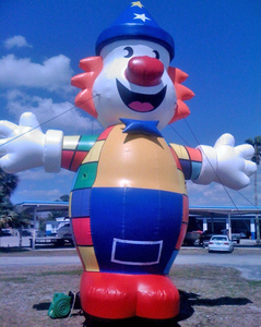 Clown de dessin animé amusant gonflable pour les événements de cirque en plein air pour la décoration ou l'utilisation de croup personnage de dessin animé gonflable drôle - Product Image 3