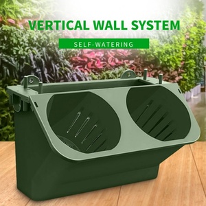 Pots de jardinage verticaux, jardinière murale intérieure, pot de jardinage mural en plastique, système d'arrosage automatique intelligent, pot mural vert, plantes d'intérieur - Product Image 6