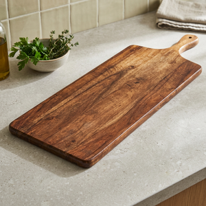 Tabla de Cortar Grande de Acacia con Asa, Personalizada, Gruesa, Ecológica, Segura para Contacto con Alimentos, Calidad Premium, Moderna - Product Image 1
