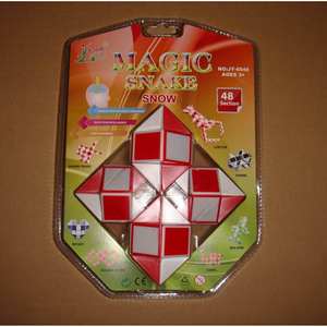 Magic Snake Cube, juguete educativo azul de 48 secciones para niños mayores de 3 años - Product Image 3